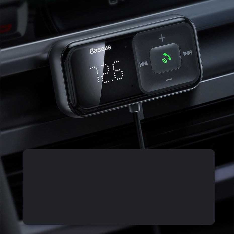 Baseus Transmiter FM Bluetooth AUX/SD 2xUSB Głośnomówiący Sklep Wwa