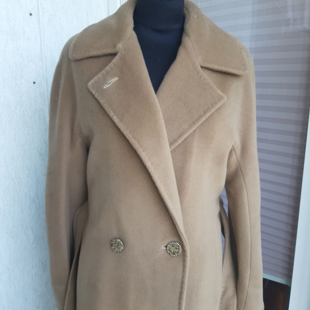 Płaszcz  palto wełniany +angora rozmiar 38-40