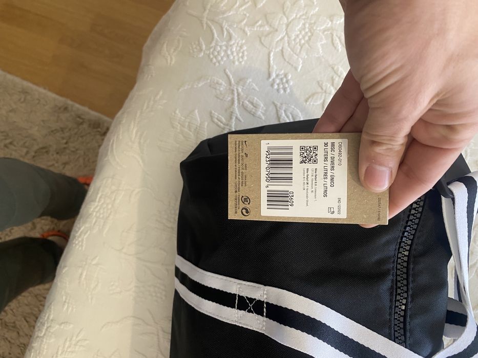 Mala preta desporto Nike NOVA