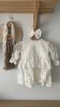 Sukienka na chrzest Milulove rampers r.62