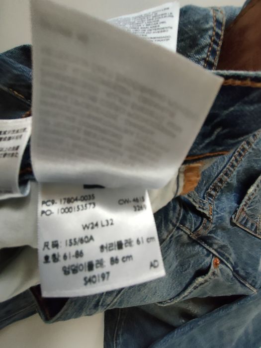 Levi's 501 dżinsy jeansy damskie mom jeans rozm 36 24/32