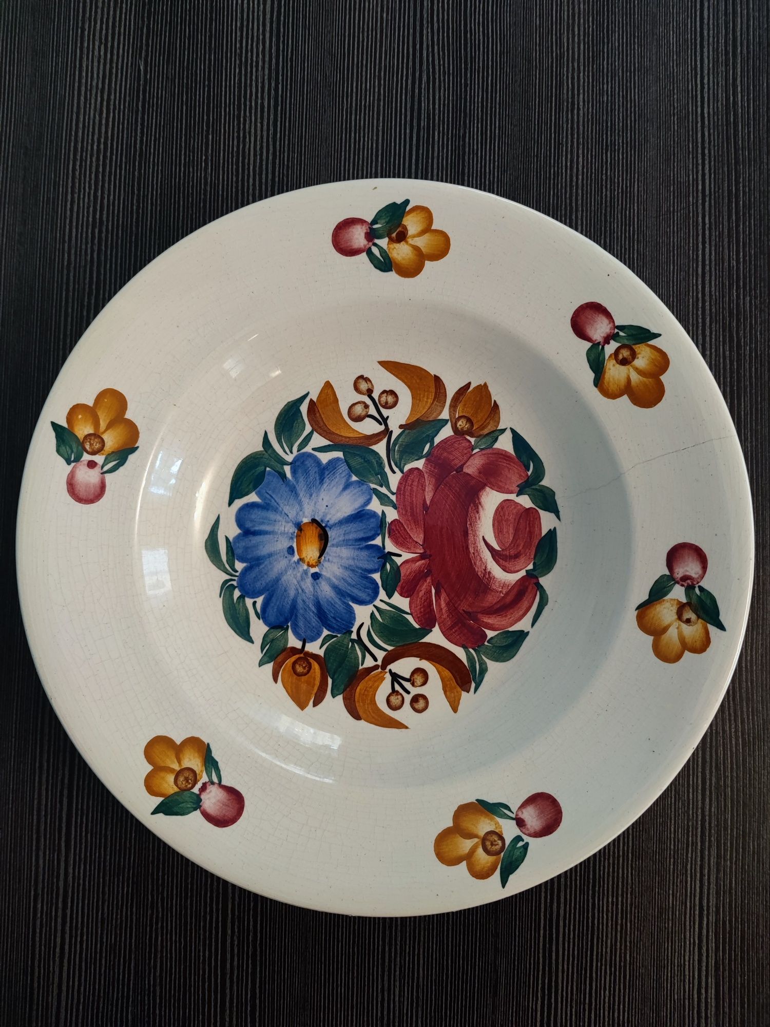 Talerz Fajans Koło jak Włocławek porcelana porcelit PRL