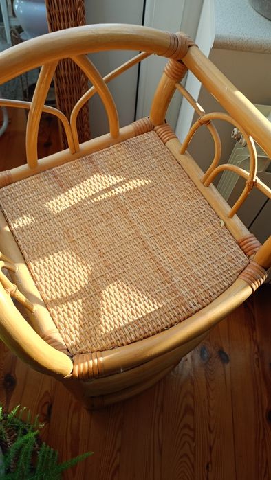 Stolik bambusowy boho vintage piękny