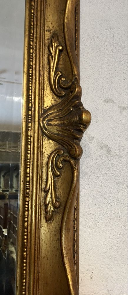 Grandioso espelho madeira talha dourada
