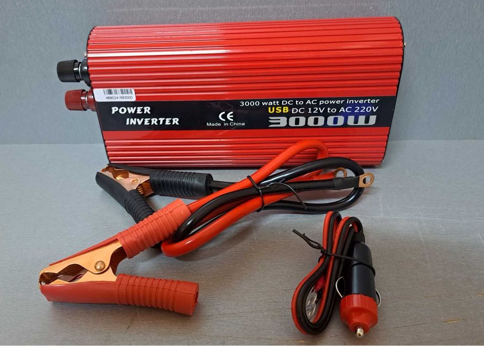 Преобразователь 3000W Инвертор 12V в 220V Перетворювач Інвертор