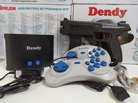 Приставка Dendy W 255 игр+пистоль nes Денди 8бит Dedni картридж Сюбор