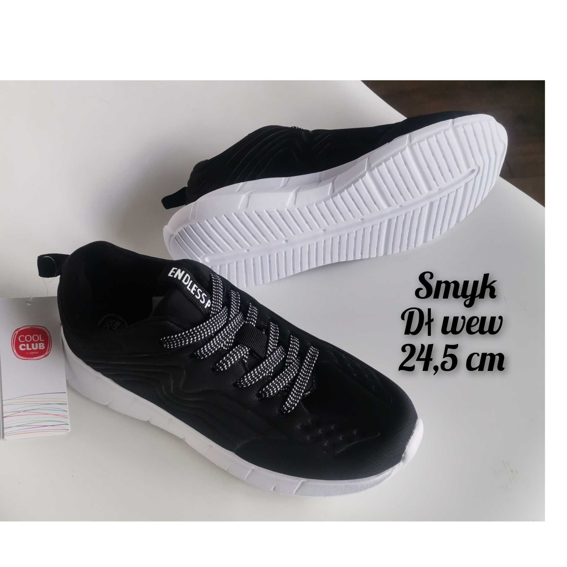 Smyk Nowe Sneakersy 36/37 dł 24,5 cm Lekkie buty 36 Cool Club trampki