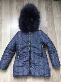 Зимняя куртка на девочку Одягайко 122