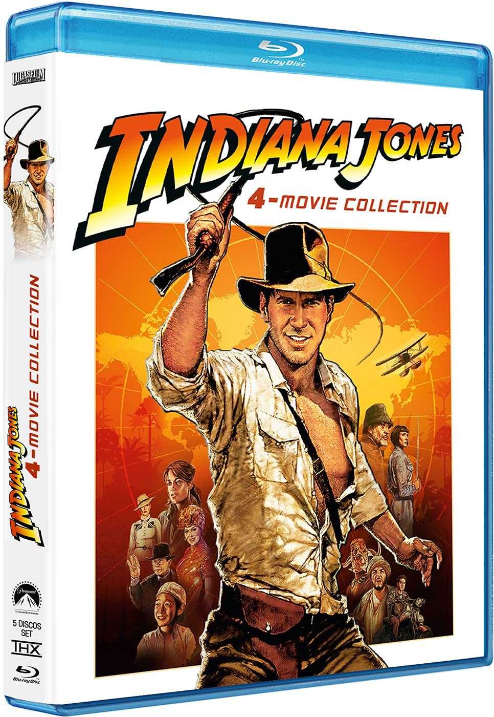 Indiana Jones colecção 4 filmes (de 1 a 4) Blu-ray - NOVO ENVIO GRÁTIS