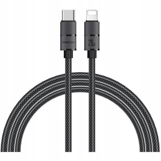 Mocny Kabel Lightning Usb-C - 1,2M W Oplocie Szybkie Ładowanie 20W Qc