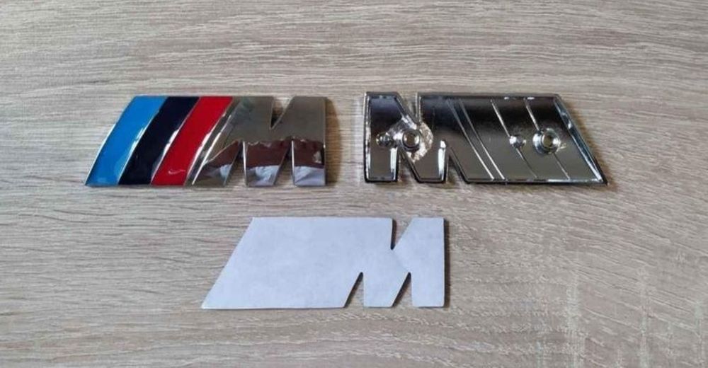 Símbolos BMW Pack M Laterais Mala 45mm 55mm 82mm