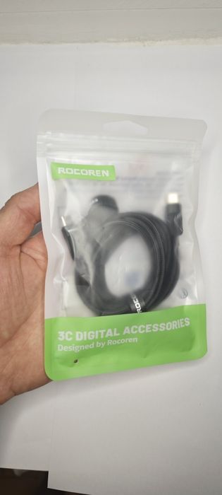 Продаю новий кабель Rocoren USB-C з підтримкою Power Delivery до 60 W