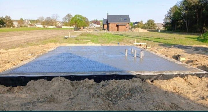 Płyty fundamentowe, budowa domu