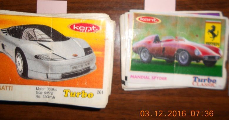 Этикетки Турбо из разных серий