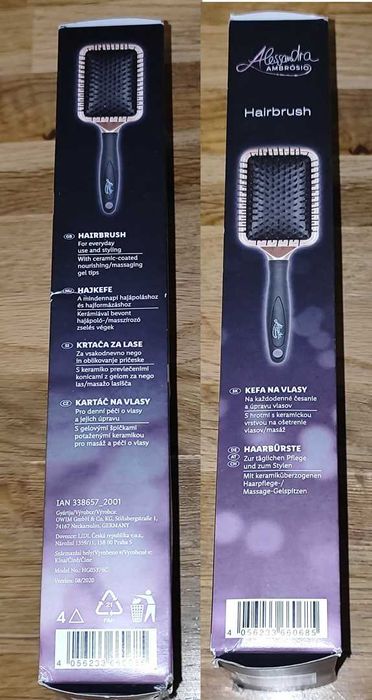 Profesjonalna Szczotka Do Włosów Alessandra Ambrosio Nowa + Gratis