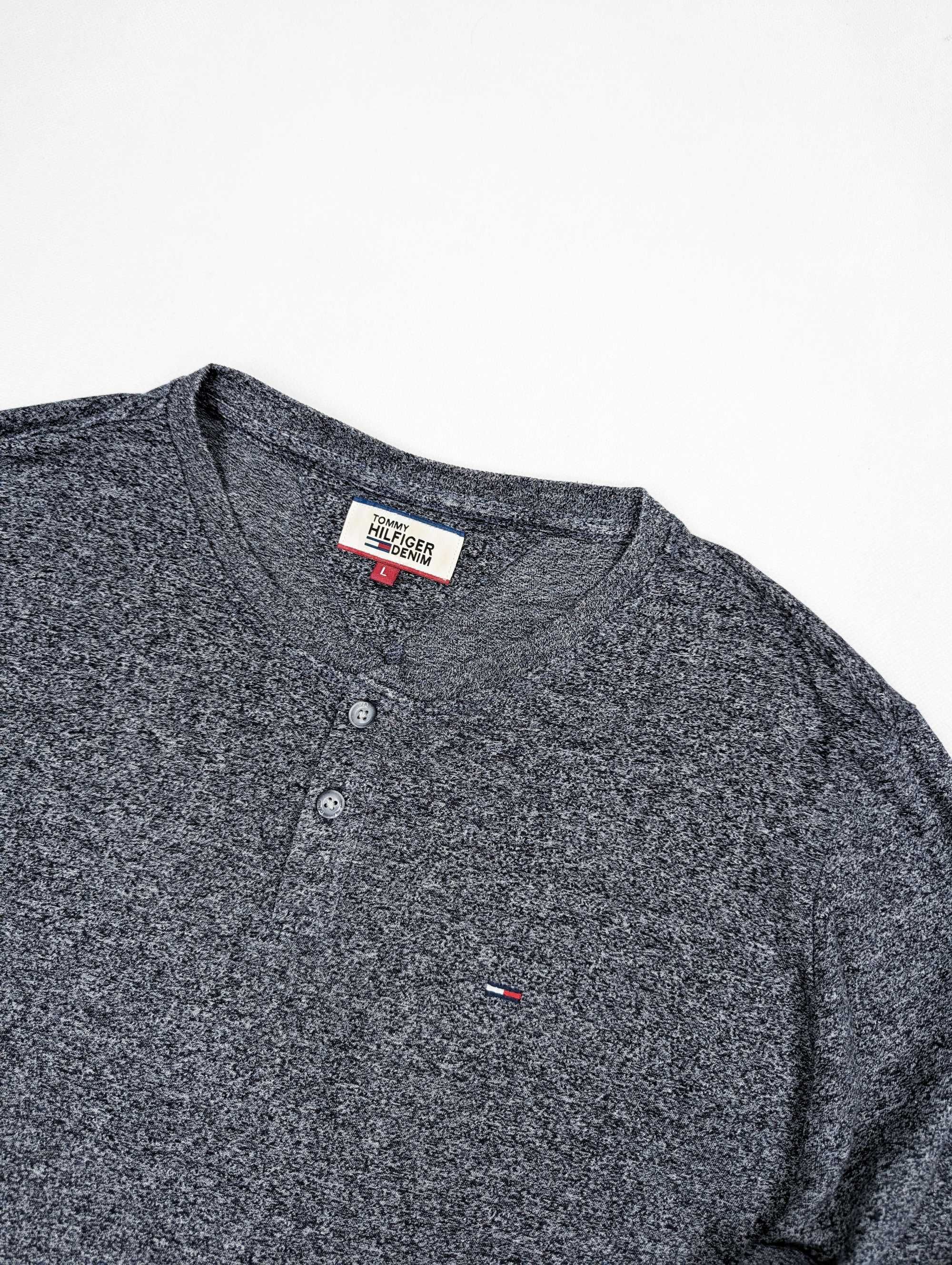 Tommy Hilfiger granatowy longsleeve L logo