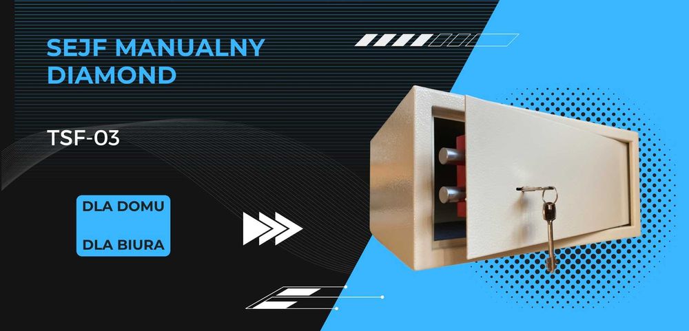 Domowy SEJF zamykany na klucz na pieniądze laptopa dokumenty DIAMOND