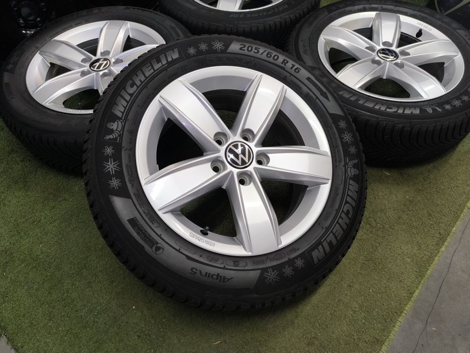 2024r koła 16" 5x112 et43 opony 205/60/16 VW T-Roc Passat B8 B7 Touran