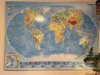 Mapa świata sztywna