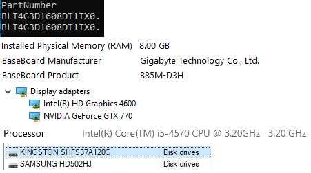 Komputer Intel Core i5-4570, GeForce GTX 770, 8GB RAM, dyski 120+500GB