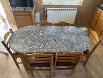 Conjunto de mesa + 6 cadeiras
