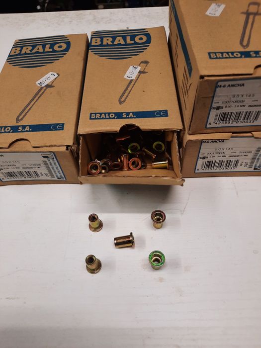 Porcas de rebitar bralo 90x145 M6