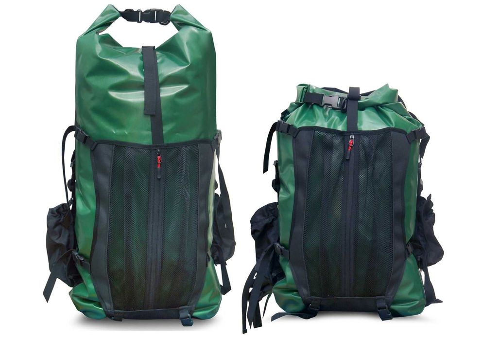Plecak na packraft, kajak wodoszczelny wodoodporny duży z TPU 60l-80l