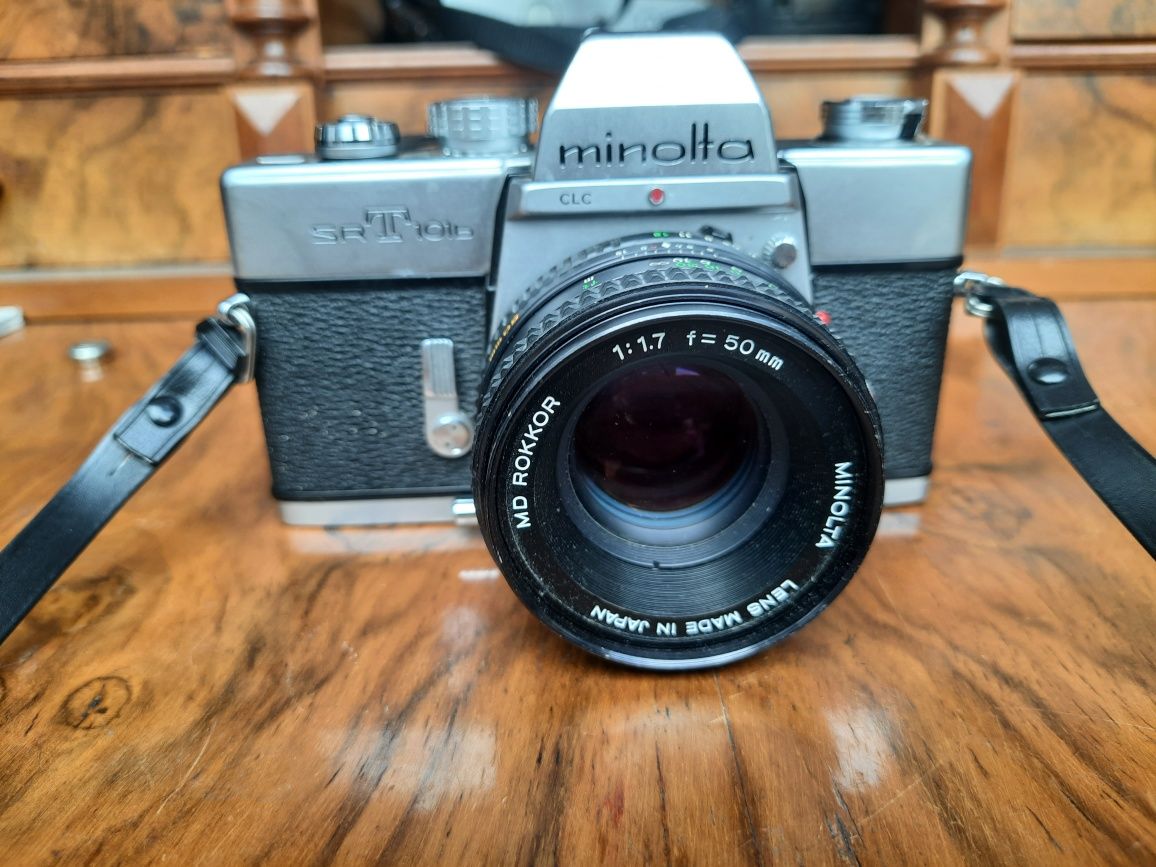 Minolta SRT 101b zoom  MD Rokkor 1:1,7 f =50mm minolta