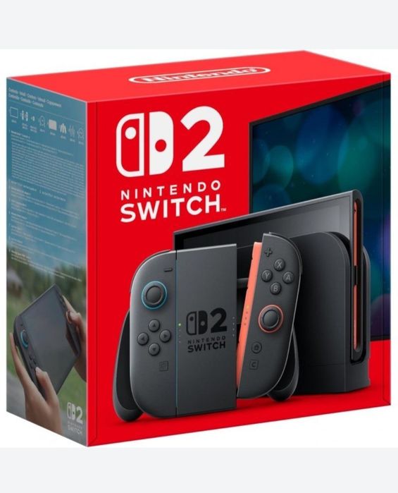Нові! Хіт! Ігрова консоль Nintendo Switch 2 Black Європа