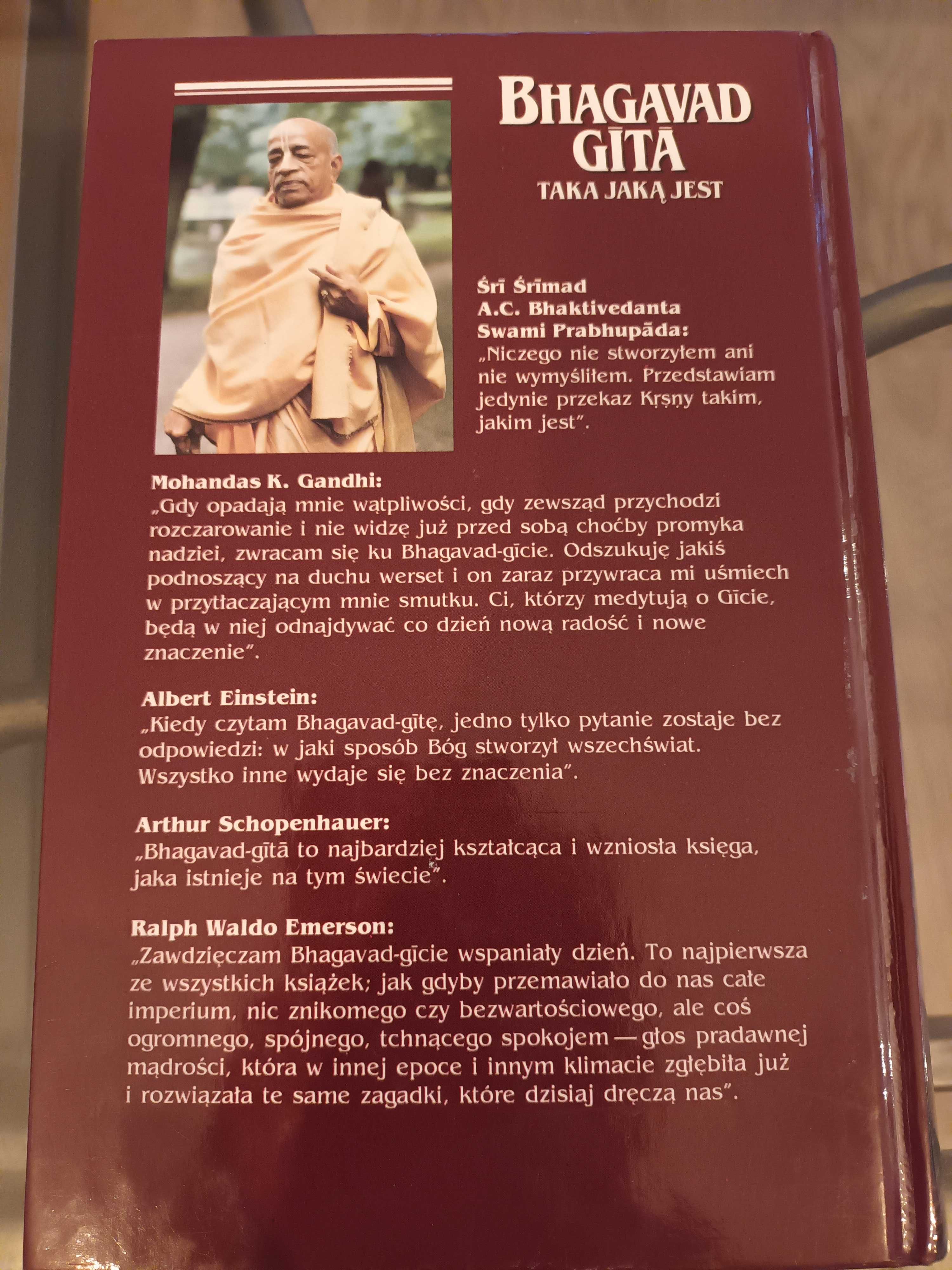Księga hinduizmu  "Bhagavad-Gita Taka jaka jest" 1986 rok jak nowa