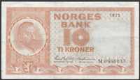 Norwegia 10 koron 1973 - Christian Michelsen - M