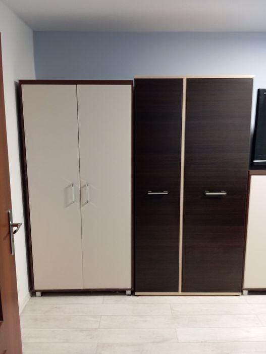 Szafy dwudrzwiowe 90 cm kolor wanilia i wenge.