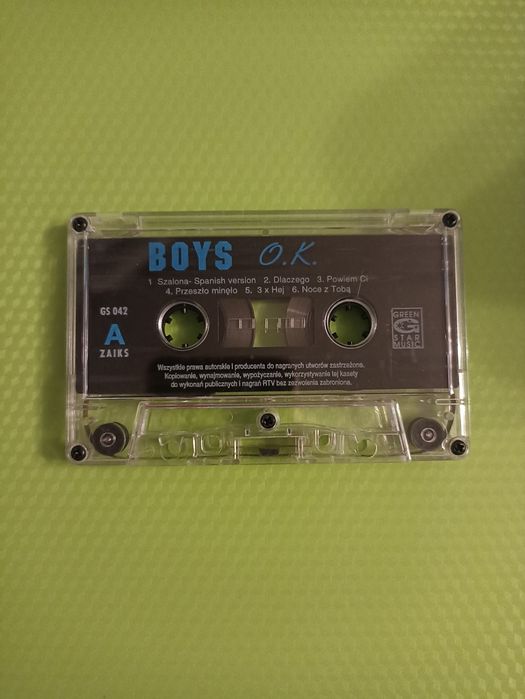 BOYS o.k. disco polo kaseta audio