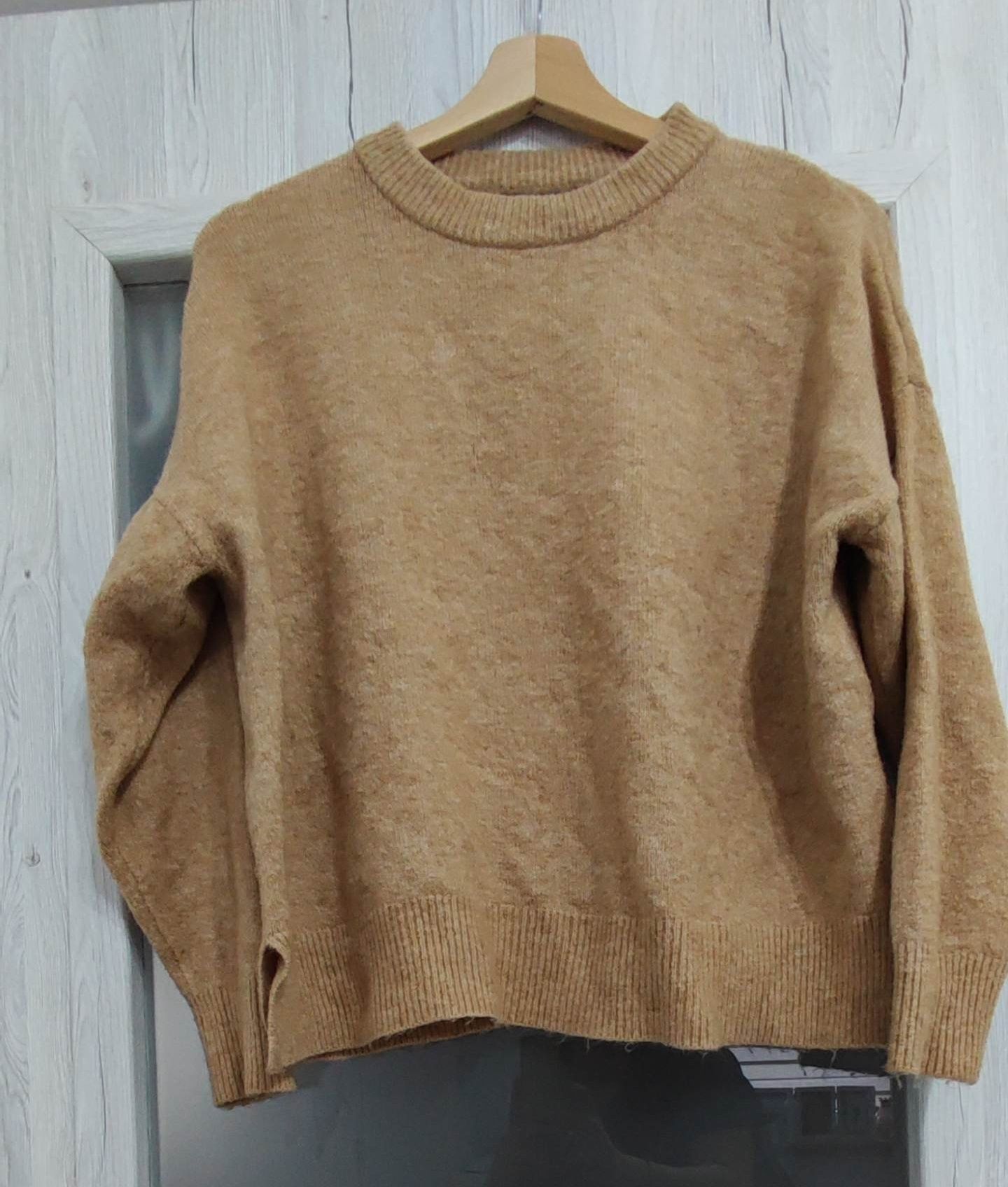 Sweter damski sweterek brązowy Amisu M