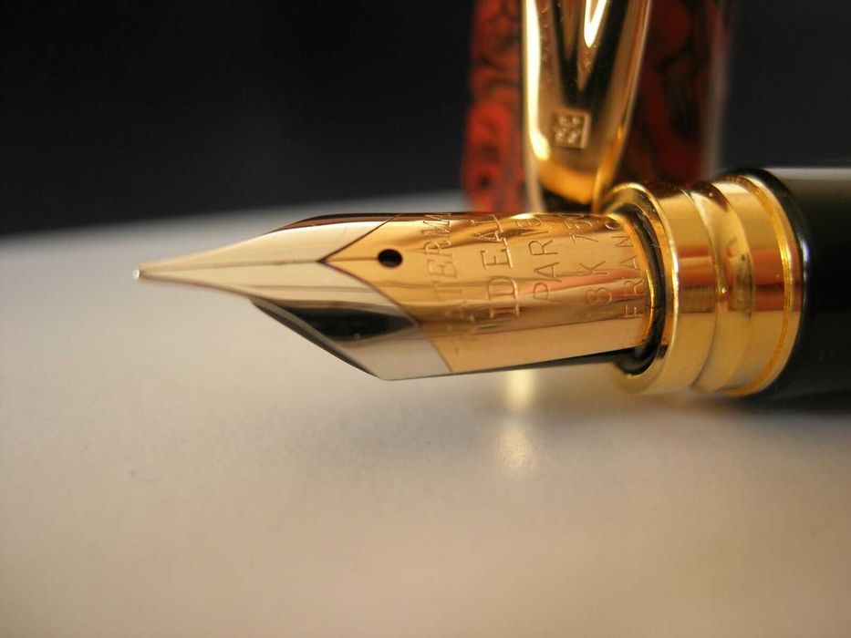 Waterman Le Man 200 Castanho Marble Aparo F IDEAL PARIS 18KL