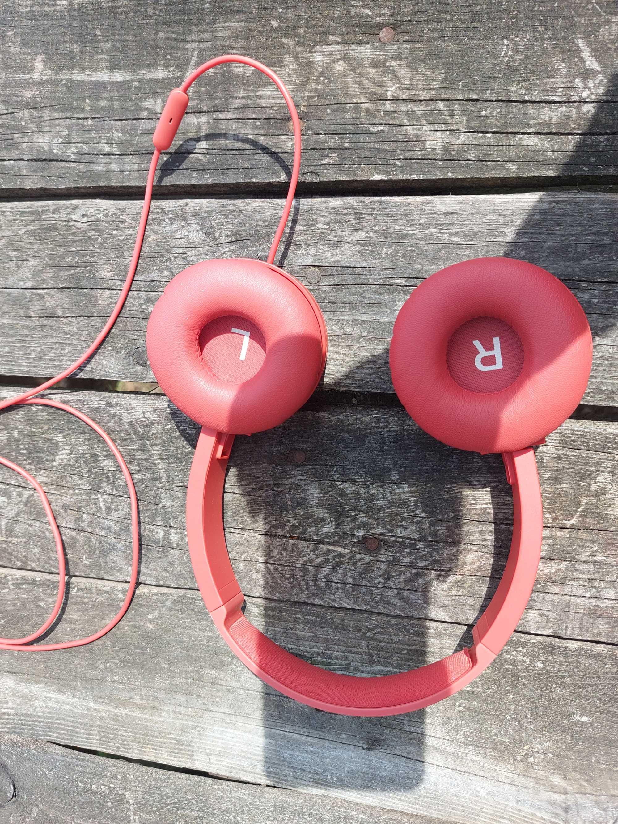 Słuchawki z mikrofonem PHILIPS TAH4105 Czerwone