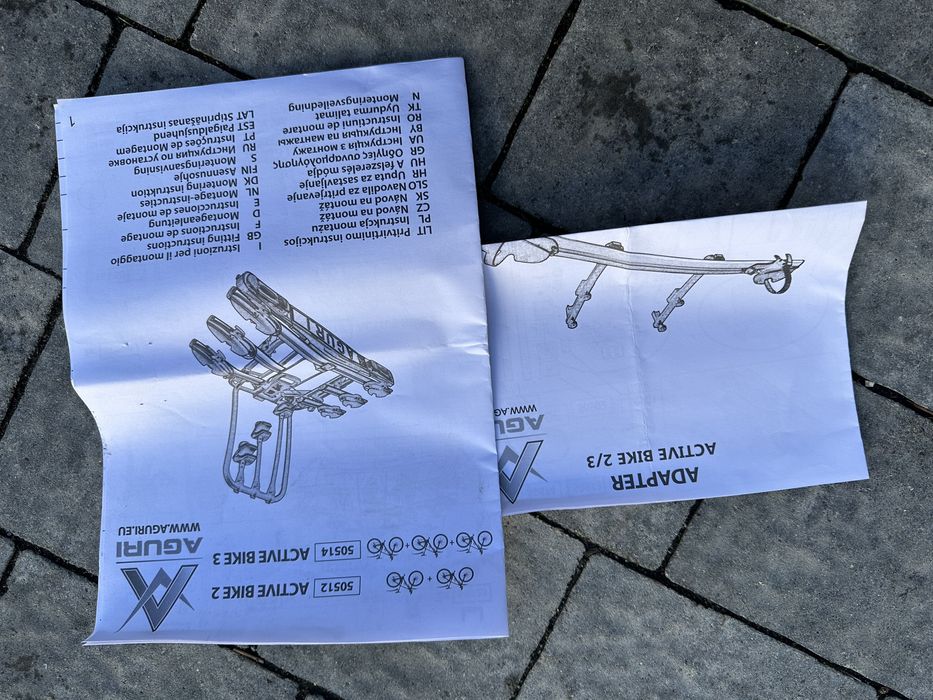 Aguri bagażnik 3+1 active bike ( 4 rowery) 1 raz użyty okazja