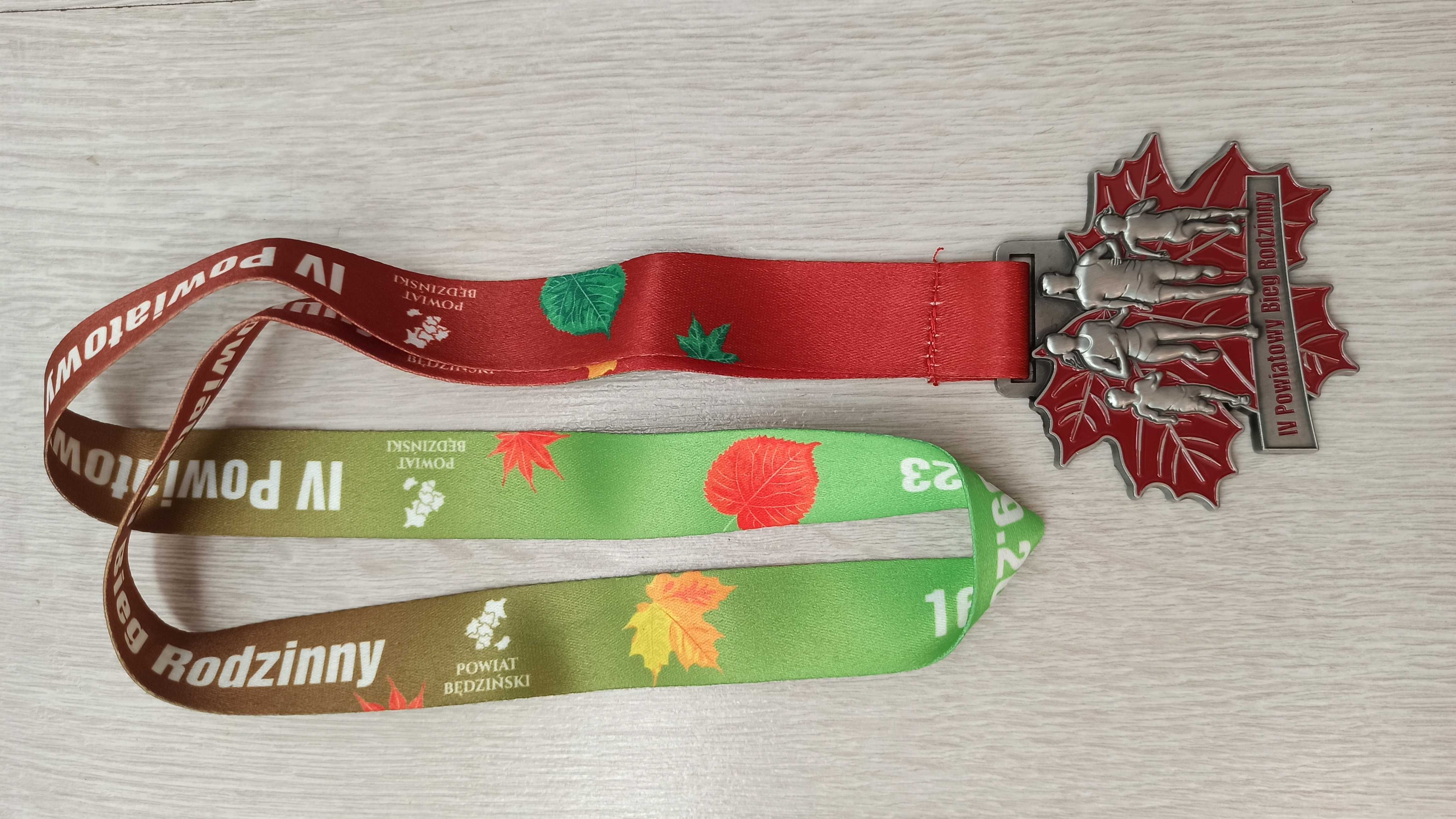 Medal z biegu "IV Powiatowy Bieg Rodzinny" 16.09.2023