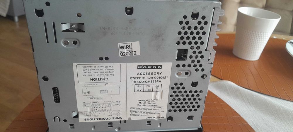 Radio OEM Honda kaseta