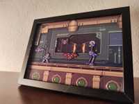 Diorama em Porta Retrato Mega Man X (SNES)
