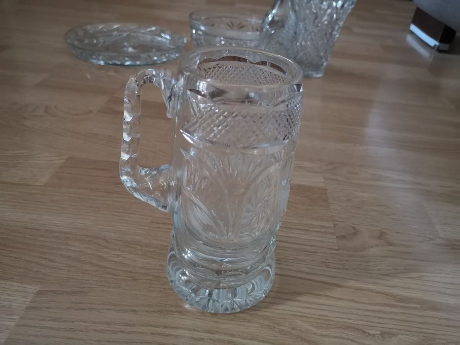 kryształy PRL, szkło dekoracyjne