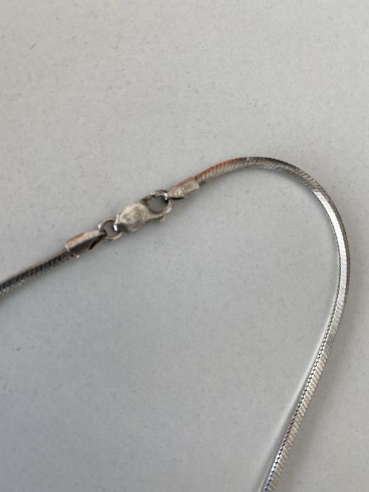 Naszyjnik srebrny z cyrkonią 42 cm