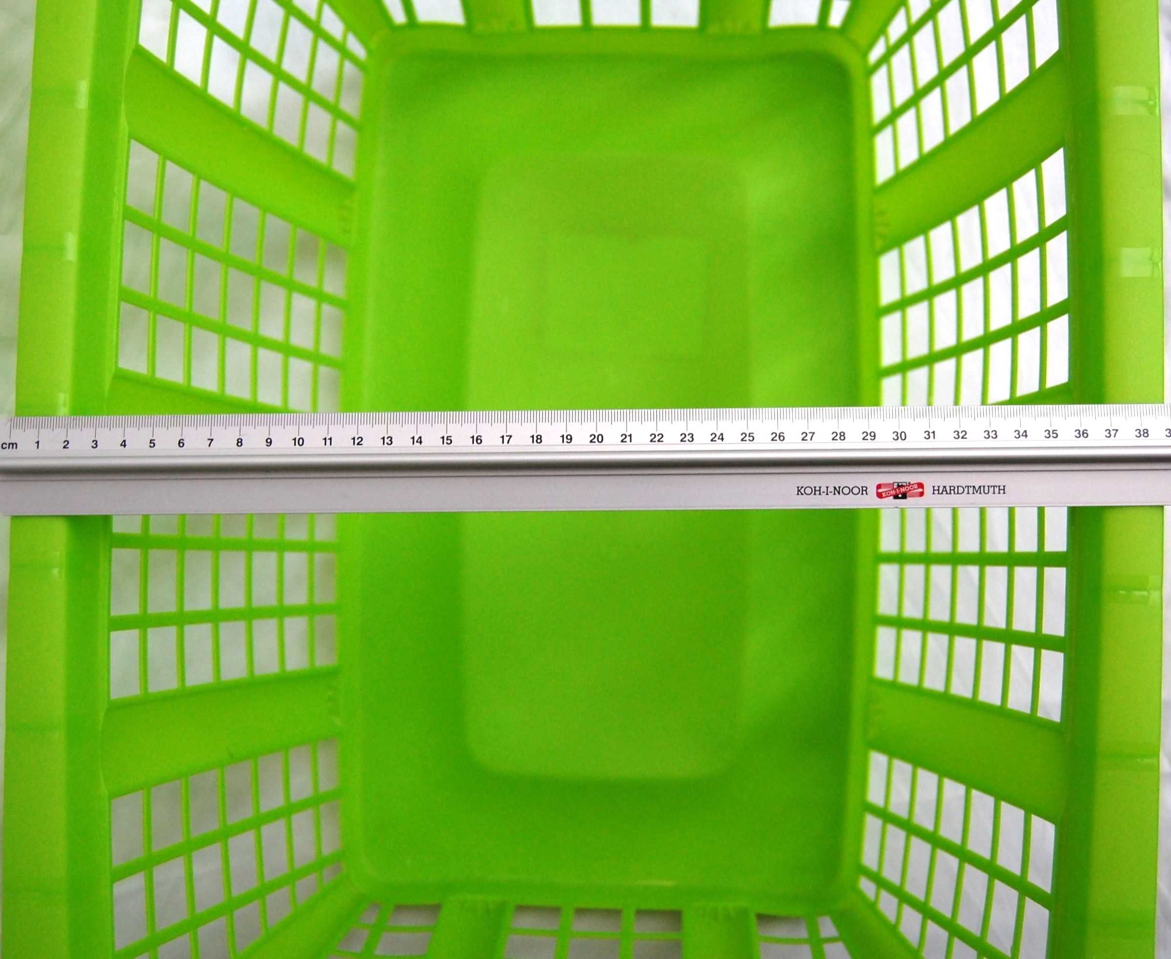 AquaPur nowy kosz na pranie 37l plastikowy, limonkowa zieleń, zielony