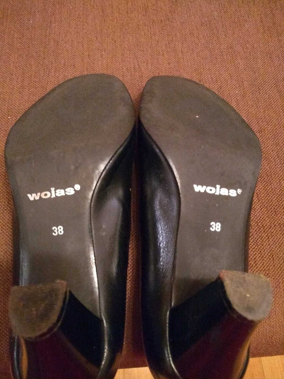 Czółenka na obcasie / buty / pantofle / Wojas / czarne / rozm, 38