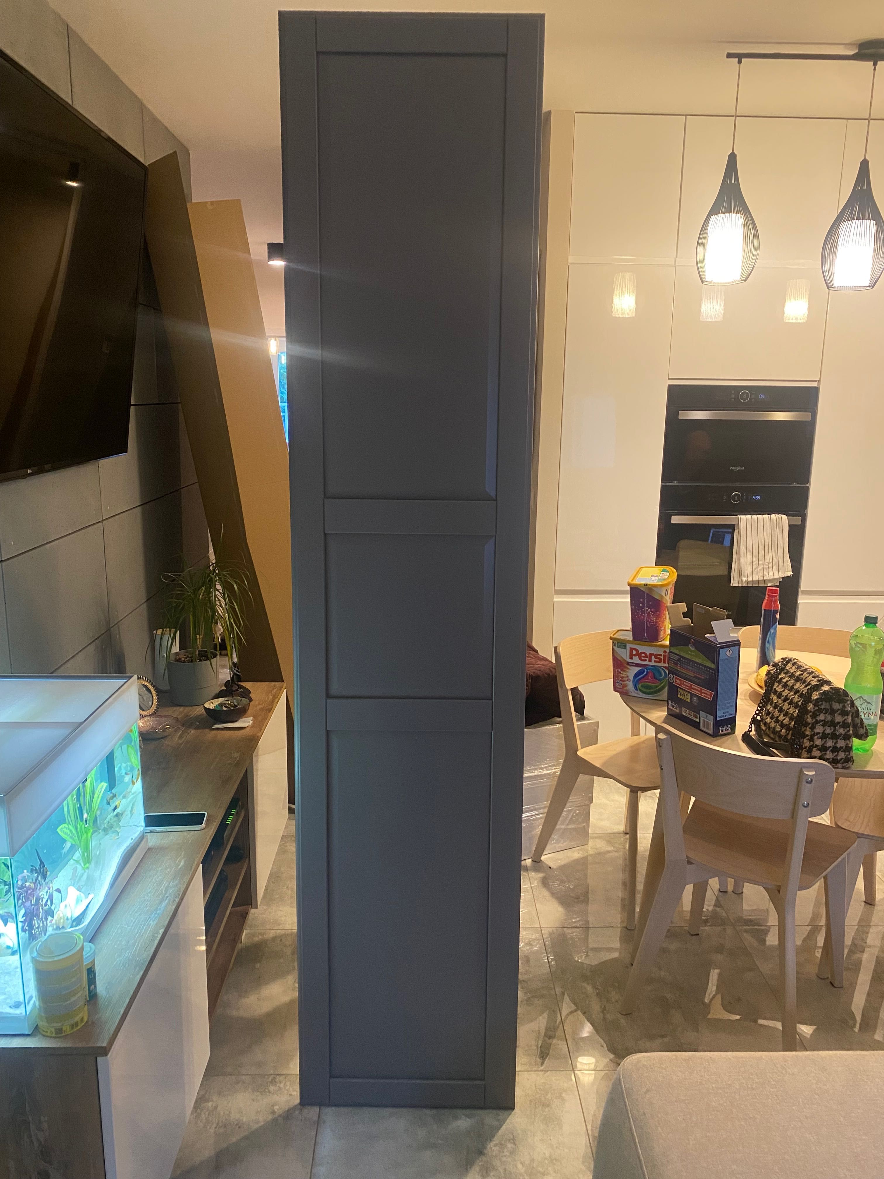 Drzwi Tyssedal 2 skrzydła Ikea szare