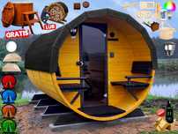 SAUNA Ogrodowa 400 cm + PRZEBIERALNIA + PRZEDSIONEK + Beczka Gratis +