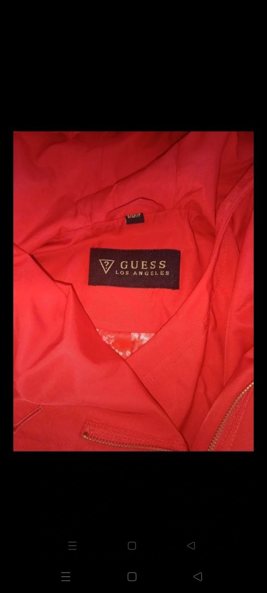 Guess płaszcz damski parka kurtka jesienna przejściowa S/M