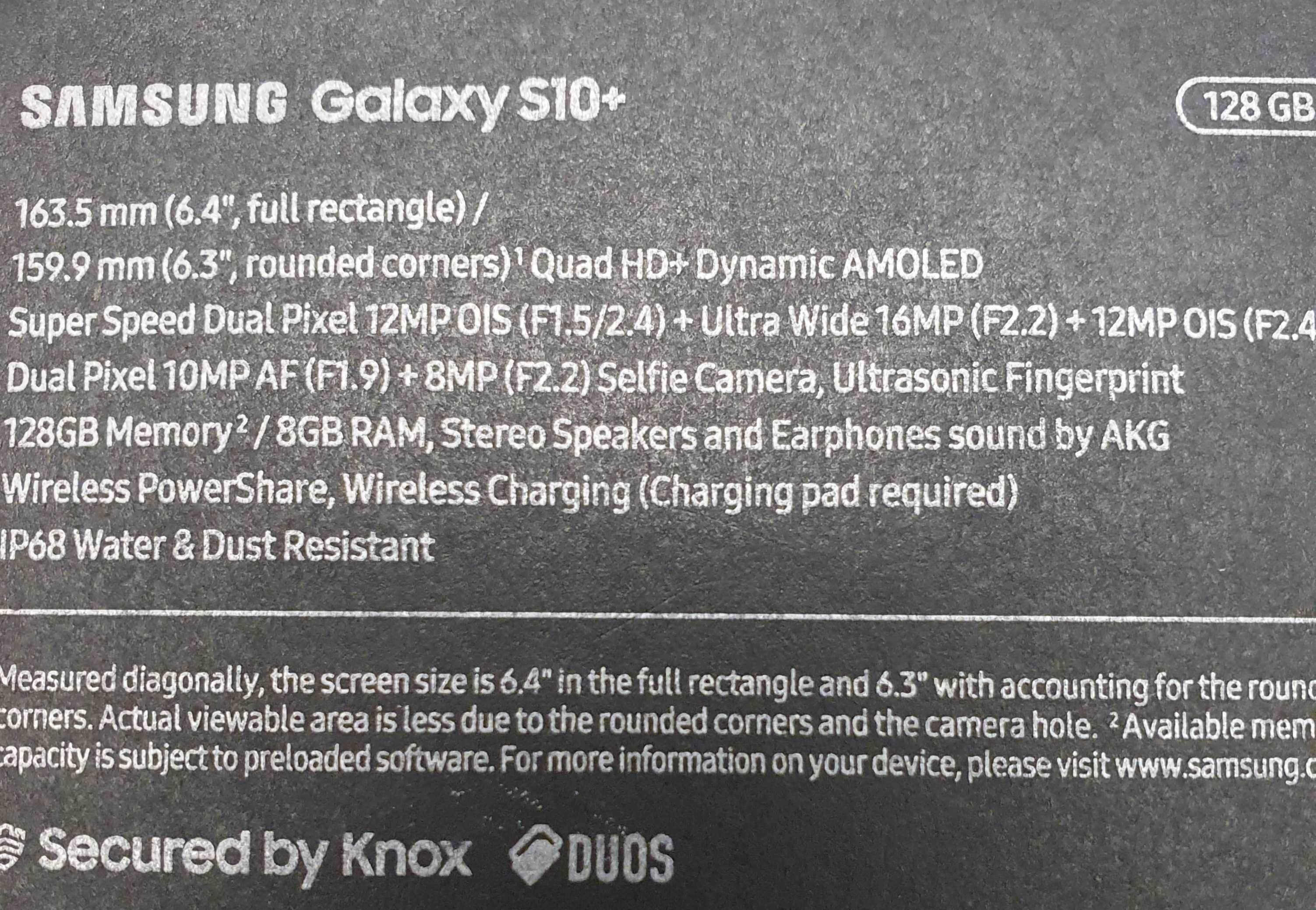 Samsung Galaxy S10+ plus SM-G975F/DS