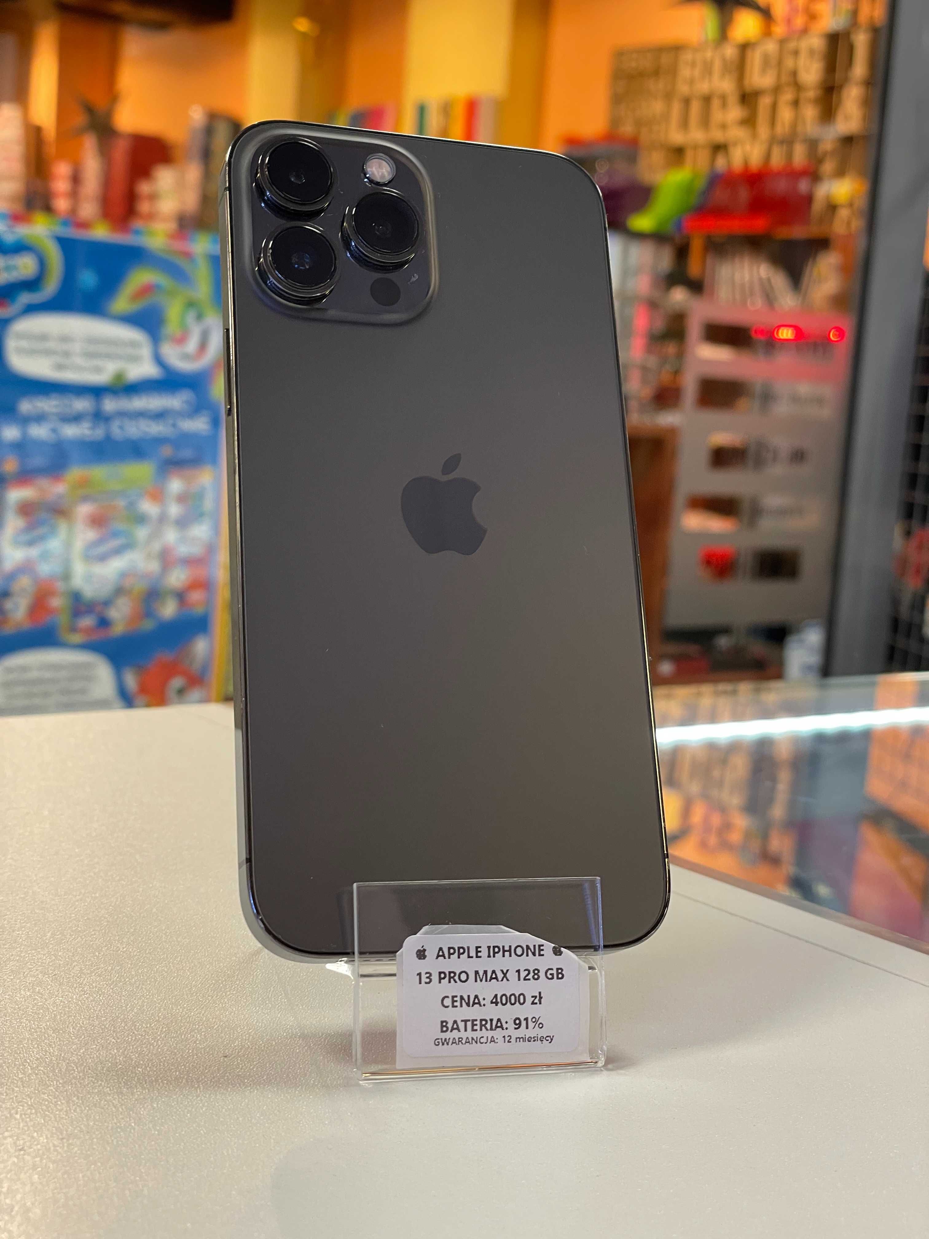 Telefon Apple iPhone 13 PRO MAX 128gb. Kondycja:91%!