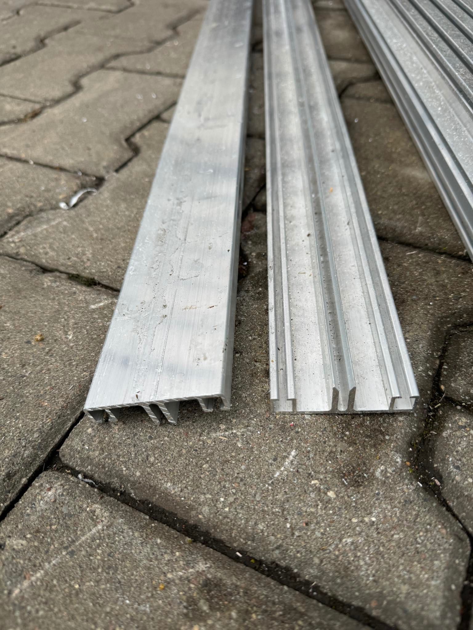 Listwy Aluminiowa do łączenia poliwęglanu 7 szt